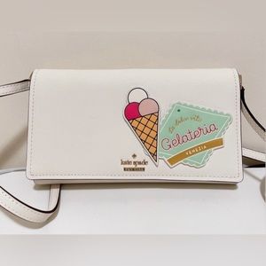 Kate Spade White & Green Gelato Cameron Street Venice Stormie Crossbody Bag